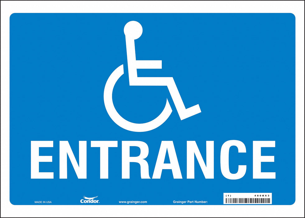 Safety Sign 10 in x 14 in Vinyl