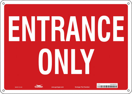 K1799 Safety Sign 10 in x 14 in Aluminum