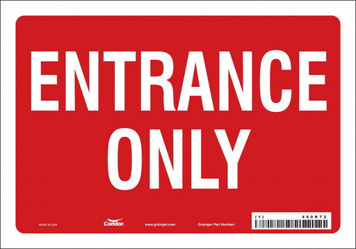 K1799 Safety Sign 7 in x 10 in Vinyl