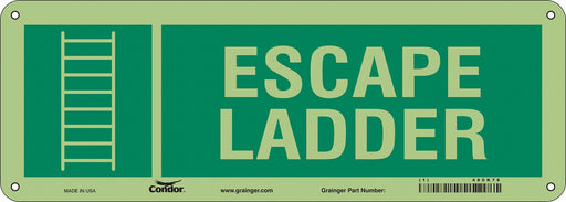 Safety Sign 5 in x 14 in Polyethylene