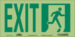 Safety Sign 7 in x 15 in Glow Vinyl