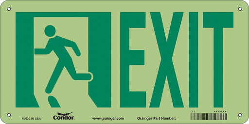 Safety Sign 7 in x 15 in Polyethylene