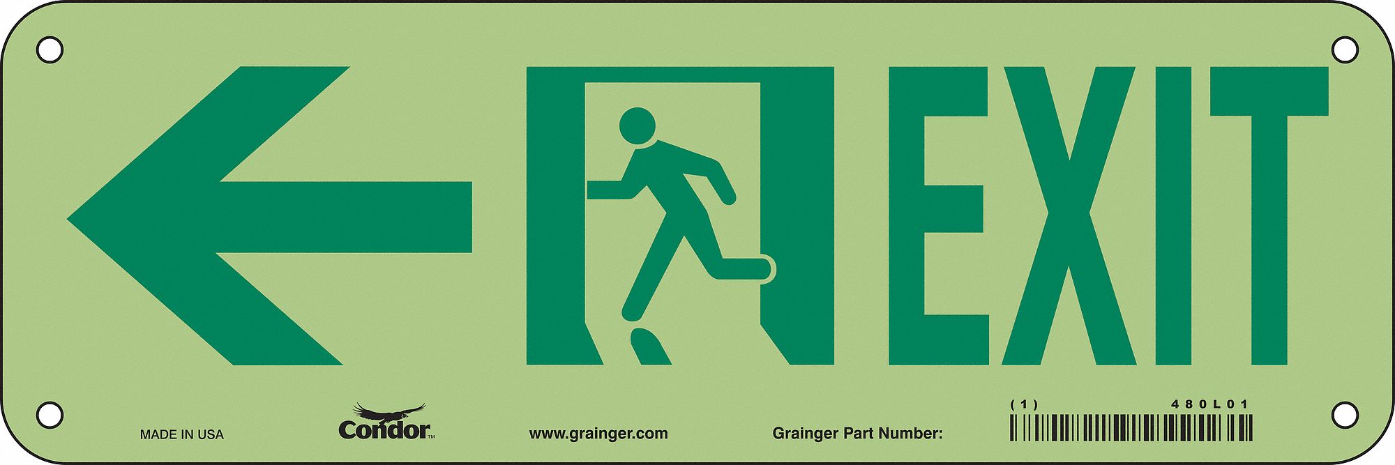 Safety Sign 7 in x 21 in Aluminum