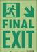 Safety Sign 14 inx10 in Glow Vinyl