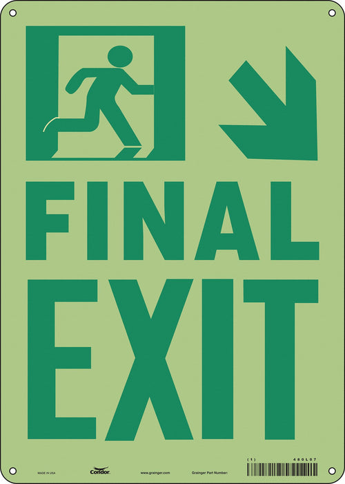 Safety Sign 14 inx10 in Aluminum