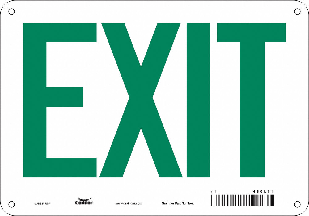Safety Sign 7 in x 10 in Aluminum
