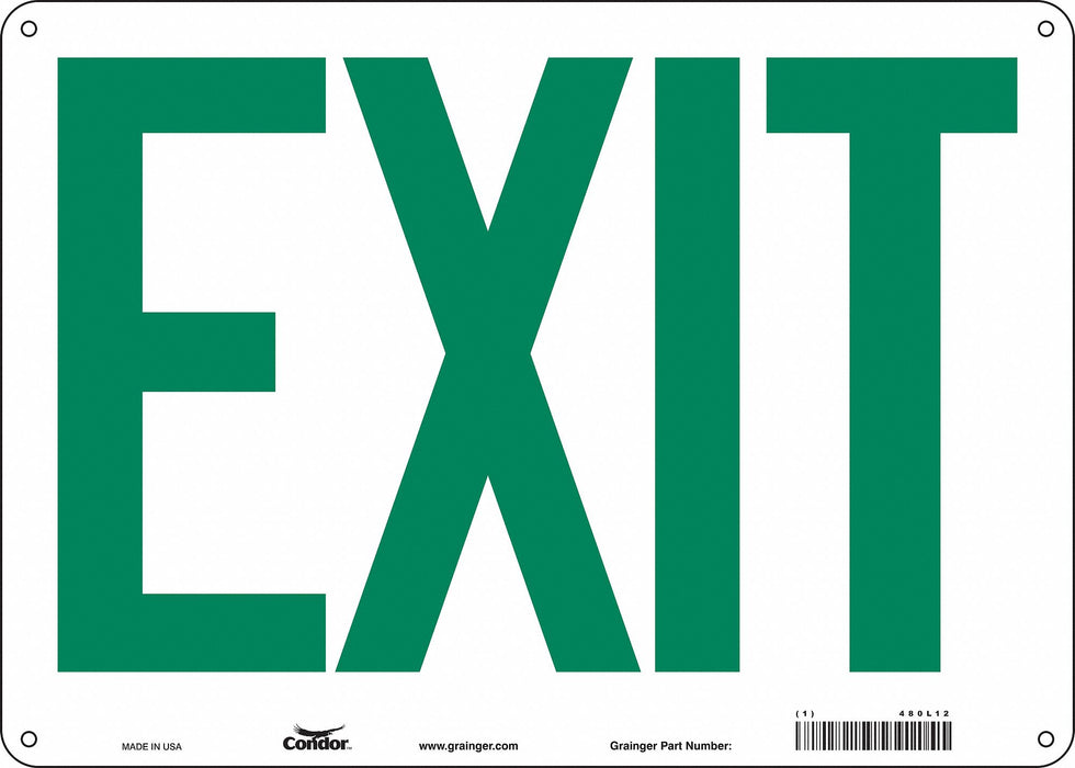 Safety Sign 10 in x 14 in Aluminum