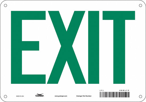 Safety Sign 7 in x 10 in Polyethylene
