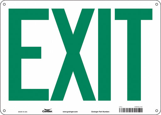 Safety Sign 10 in x 14 in Polyethylene