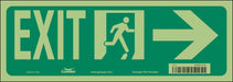 Safety Sign 5 in x 14 in Glow Vinyl