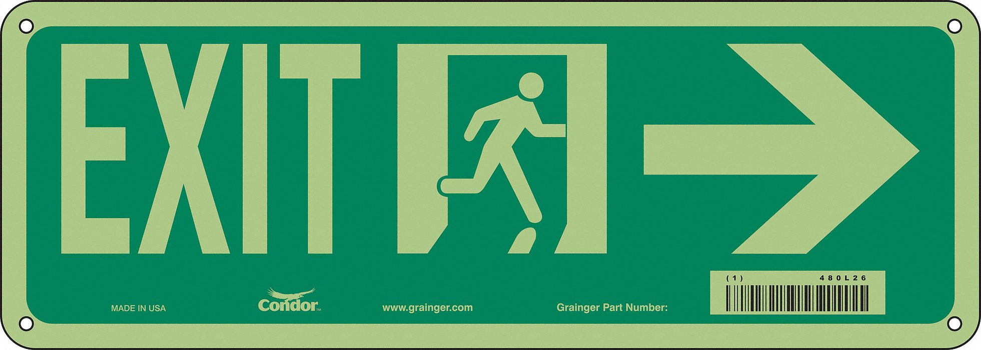 Safety Sign 5 in x 14 in Polyethylene
