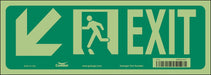 Safety Sign 5 in x 14 in Glow Vinyl