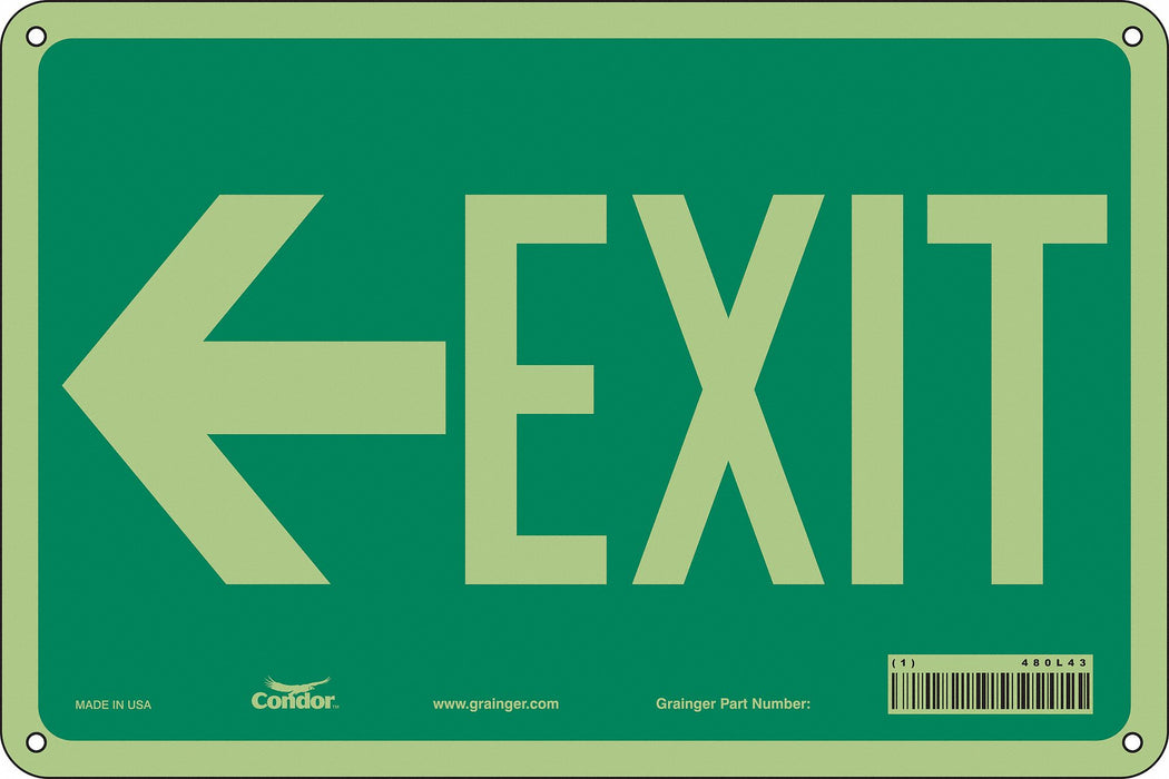 Safety Sign 8 in x 12 in Aluminum