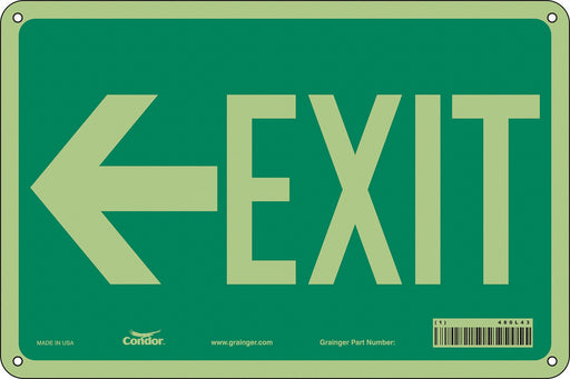 Safety Sign 8 in x 12 in Aluminum