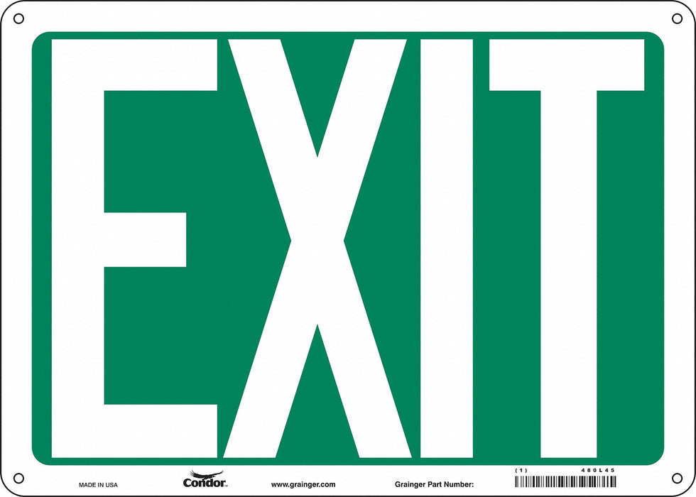 K1849 Safety Sign 10 in x 14 in Aluminum