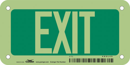 Safety Sign 3 in x 6 in Polyethylene