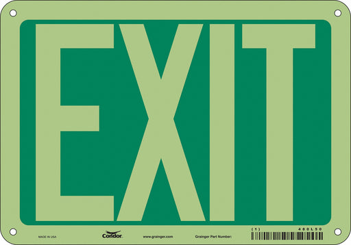 K1849 Safety Sign 7 inx10 in Polyethylene