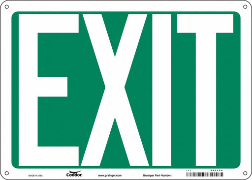 K1849 Safety Sign 10 in x 14 in Polyethylene