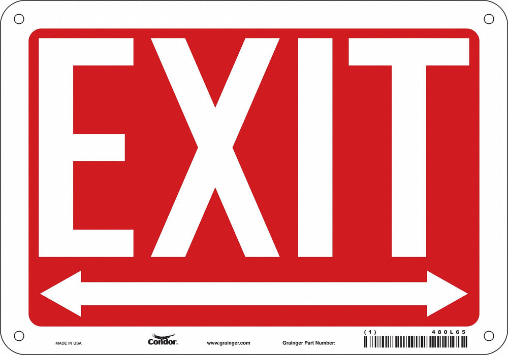 Safety Sign 7 in x 10 in Aluminum