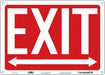 Safety Sign 10 in x 14 in Polyethylene