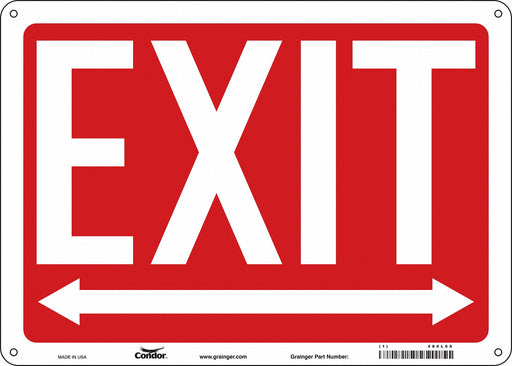 Safety Sign 10 in x 14 in Polyethylene