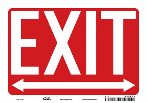 Safety Sign 7 in x 10 in Vinyl