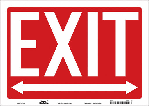 Safety Sign 10 in x 14 in Vinyl