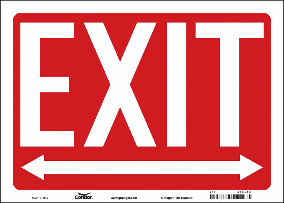 Safety Sign 10 in x 14 in Vinyl