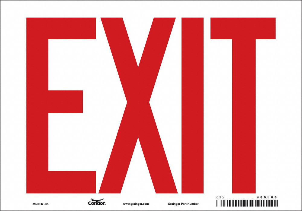J7040 Safety Sign 7 in x 10 in Vinyl
