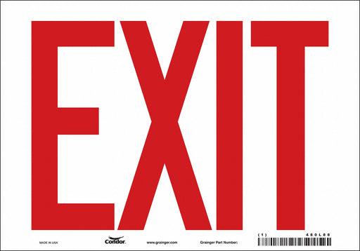 J7040 Safety Sign 7 in x 10 in Vinyl