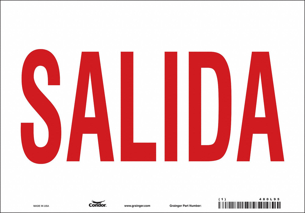 Safety Sign 7 in x 10 in Vinyl
