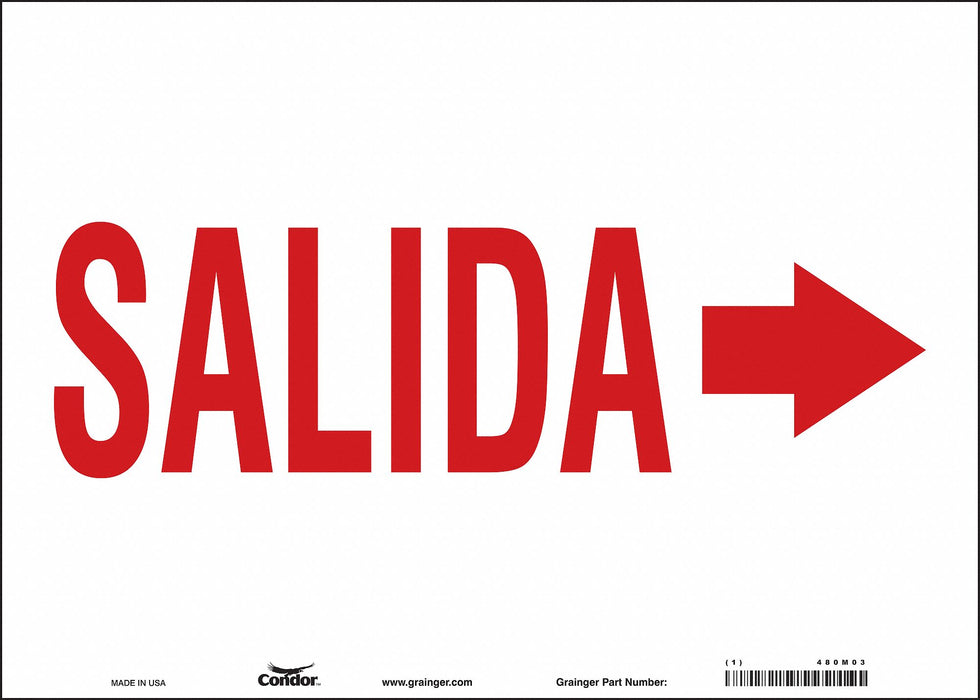 Safety Sign 10 in x 14 in Vinyl