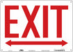 Safety Sign 10 in x 14 in Aluminum