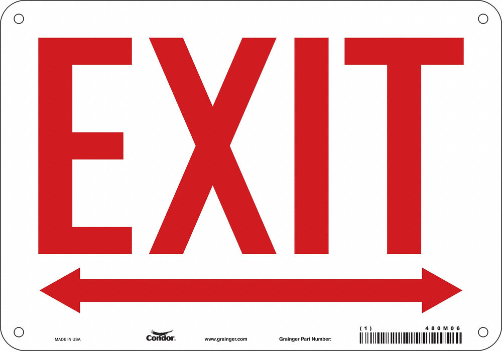 Safety Sign 7 in x 10 in Polyethylene