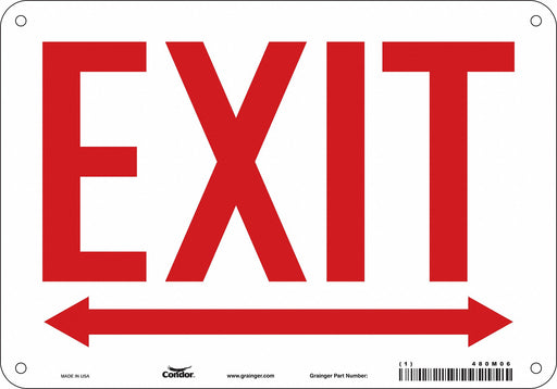 Safety Sign 7 in x 10 in Polyethylene