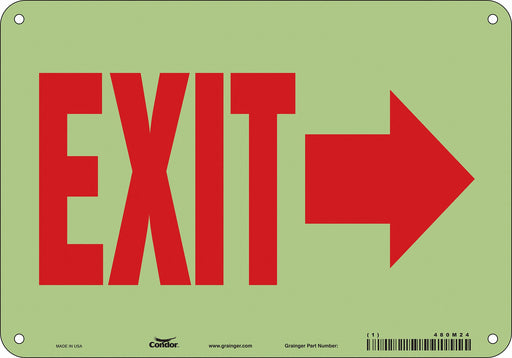 Safety Sign 7 inx10 in Polyethylene