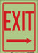 Safety Sign 14 inx10 in Glow Vinyl