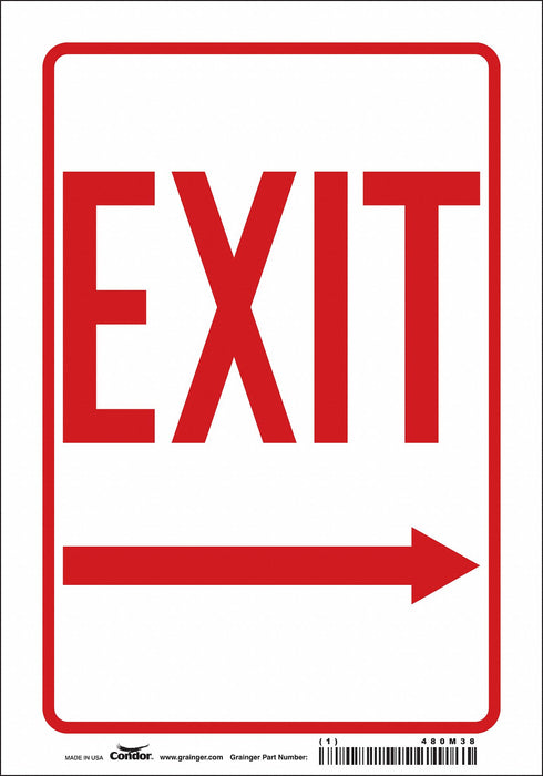 J7046 Safety Sign 10 in x 7 in Vinyl