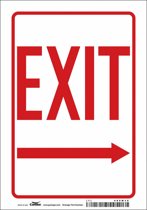 J7046 Safety Sign 10 in x 7 in Vinyl