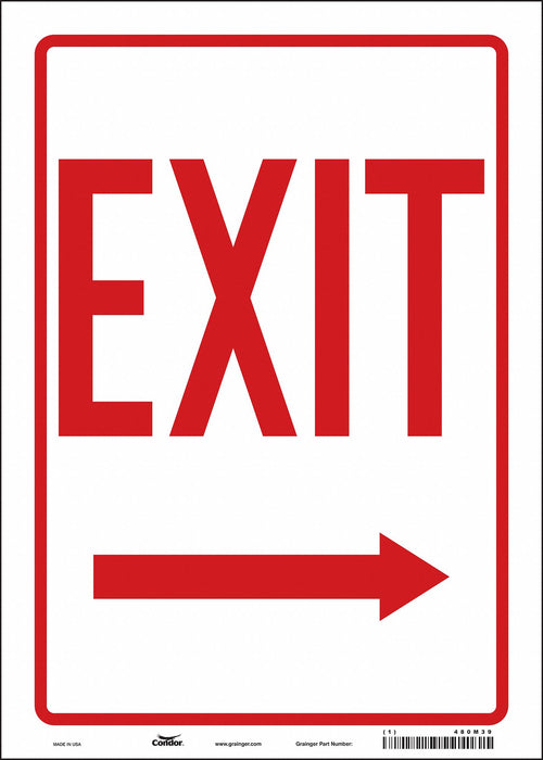J7046 Safety Sign 14 in x 10 in Vinyl