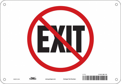 Safety Sign 7 in x 10 in Aluminum