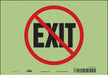 Safety Sign 14 inx10 in Glow Vinyl