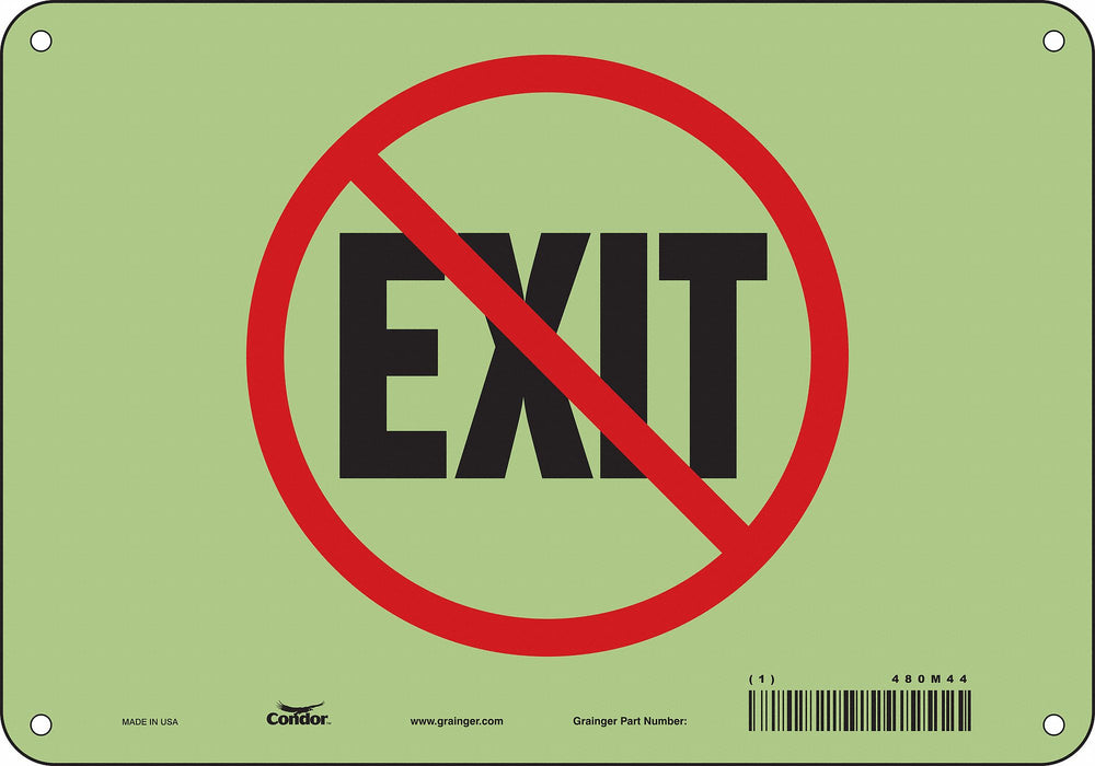 Safety Sign 7 inx10 in Polyethylene
