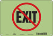 Safety Sign 7 inx10 in Polyethylene