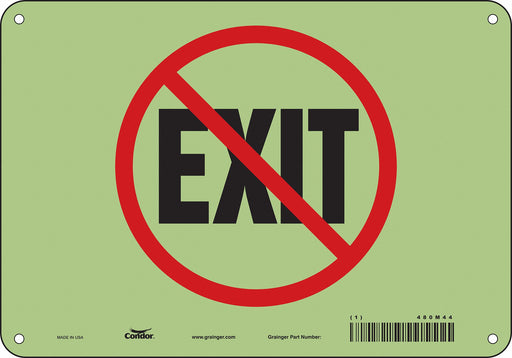 Safety Sign 7 inx10 in Polyethylene