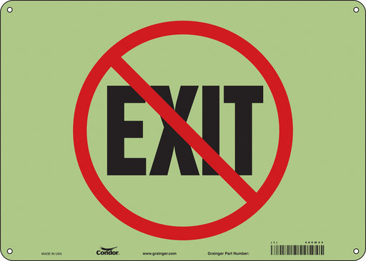 Safety Sign 10 in x 14 in Polyethylene