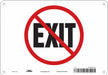 Safety Sign 7 in x 10 in Polyethylene