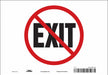 Safety Sign 7 in x 10 in Vinyl