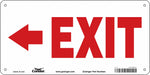 Safety Sign 7 in x 14 in Polyethylene