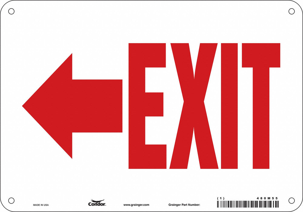 Safety Sign 7 in x 10 in Aluminum